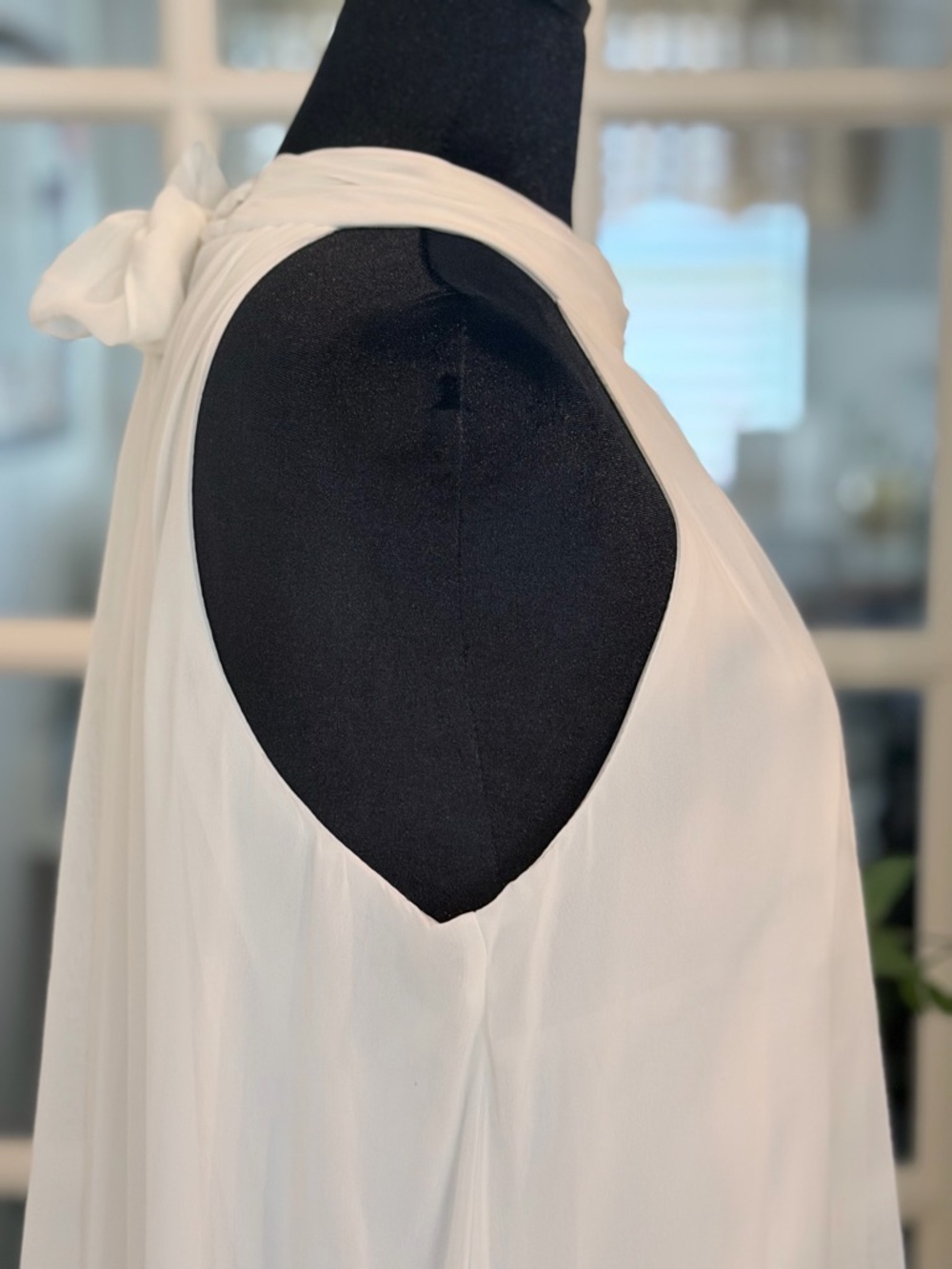 MSK White Halter Maxi Dress - Picture 5 of 14